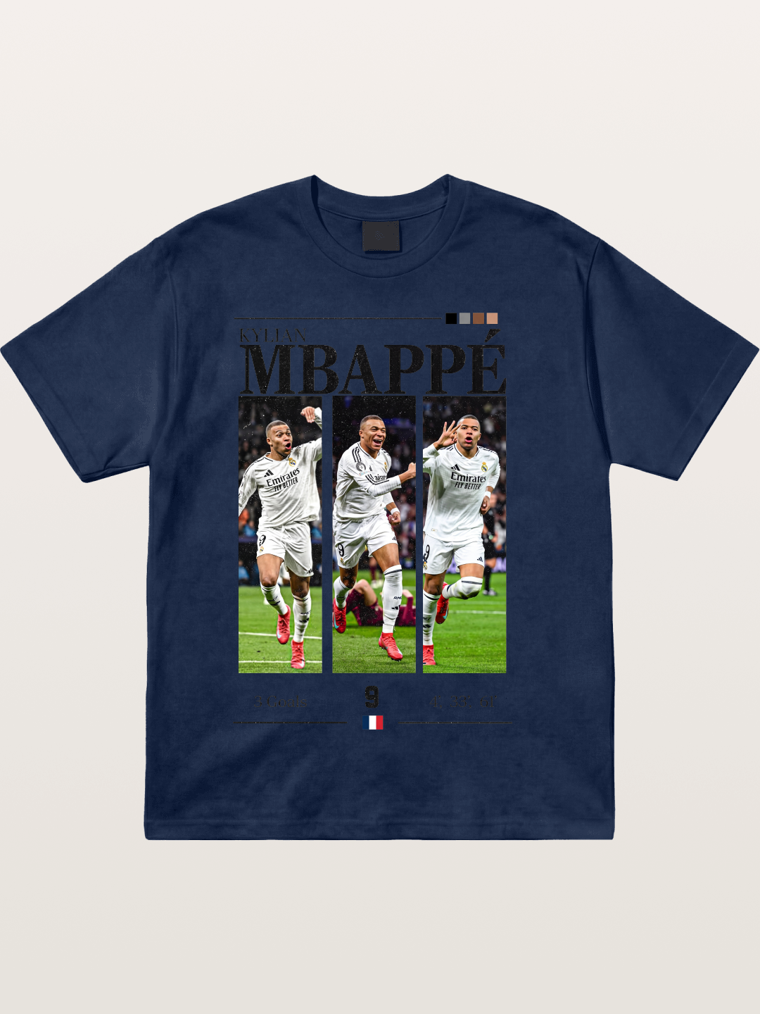 Mbappe Match Moment Collage Cotton T-shirt