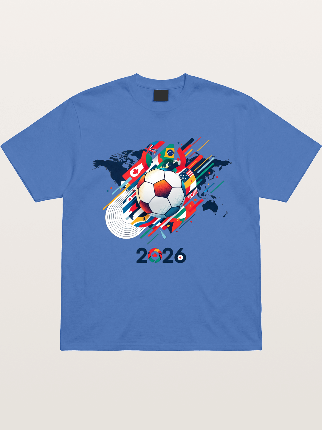 World Cup 2026 Global Flags Print Gildan T-shirt