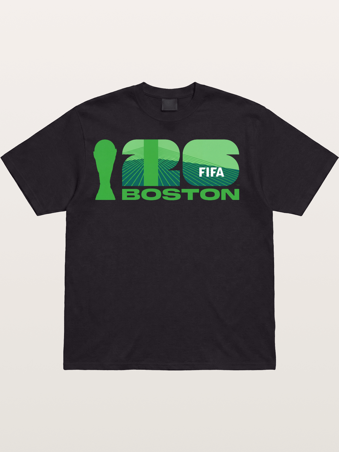 Boston WC 2026 Green Geometric Logo Cotton T-shirt