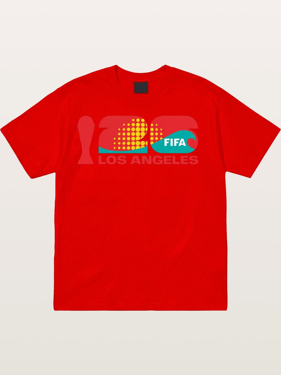 LA WC 2026 Geometric Dot Logo Cotton T-shirt