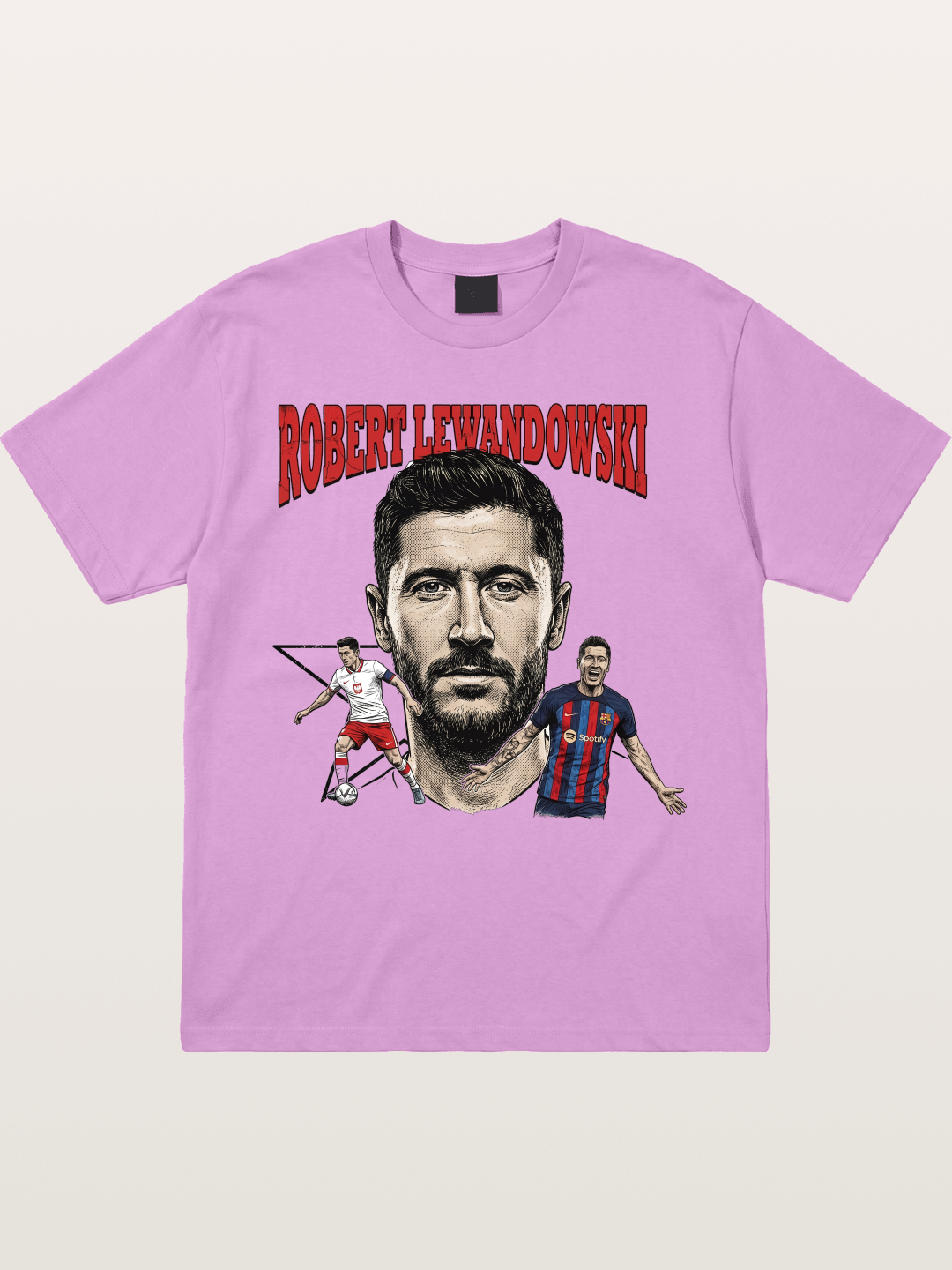 Robert Lewandowski Football Art Gildan T-shirt