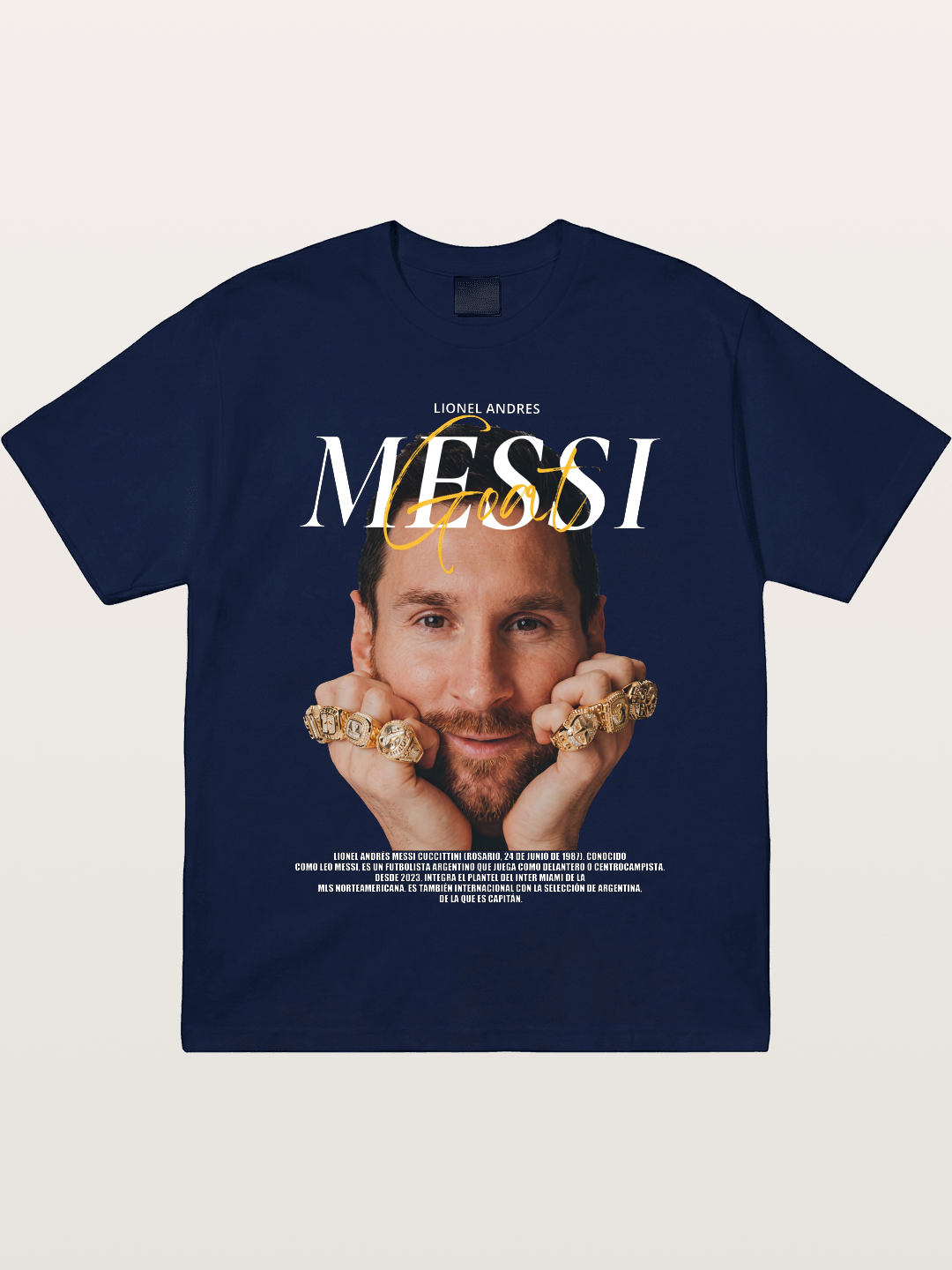 Messi GOAT Champion Rings Gildan T-shirt