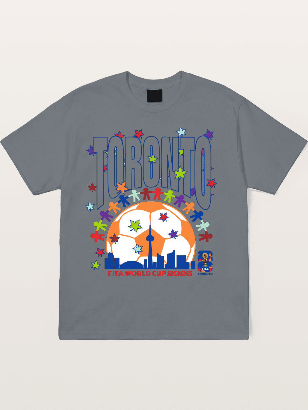 Toronto WC 2026 CN Tower Art Cotton T-shirt