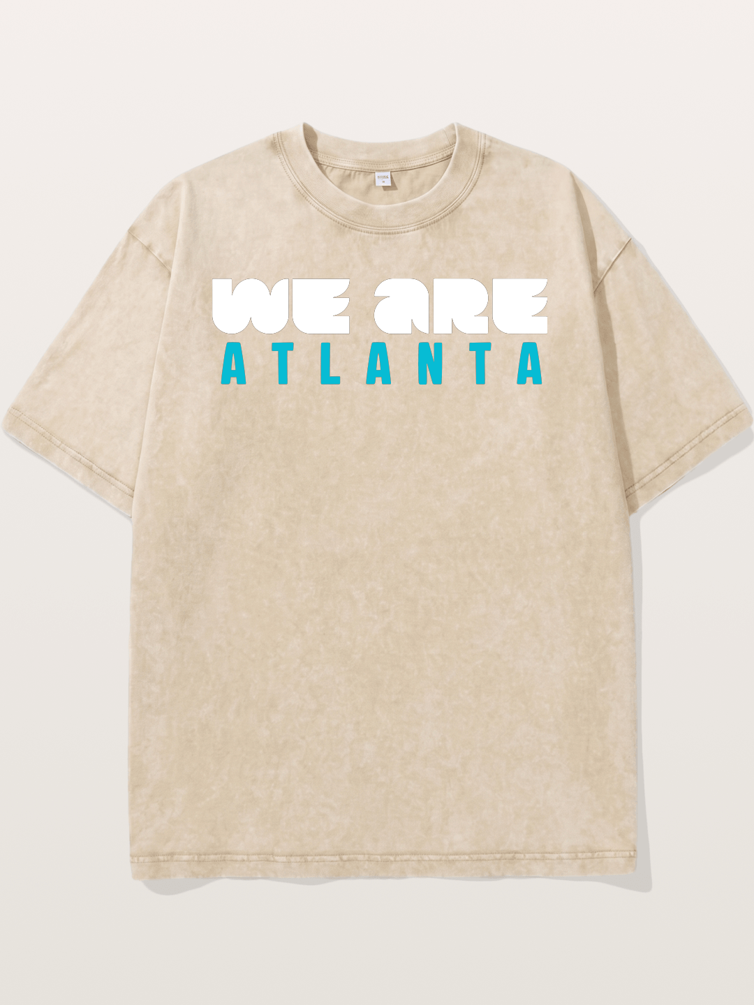 Atlanta Two-Tone Typography Washed T-shirt
