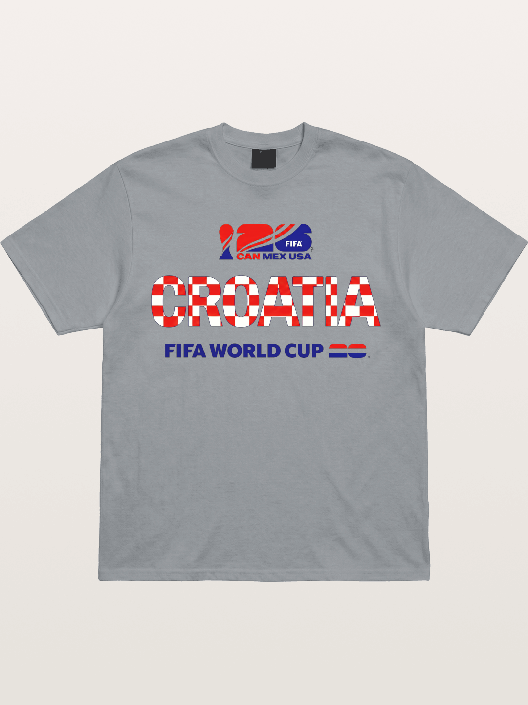 Croatia 2026 World Cup Typo Gildan T-shirt