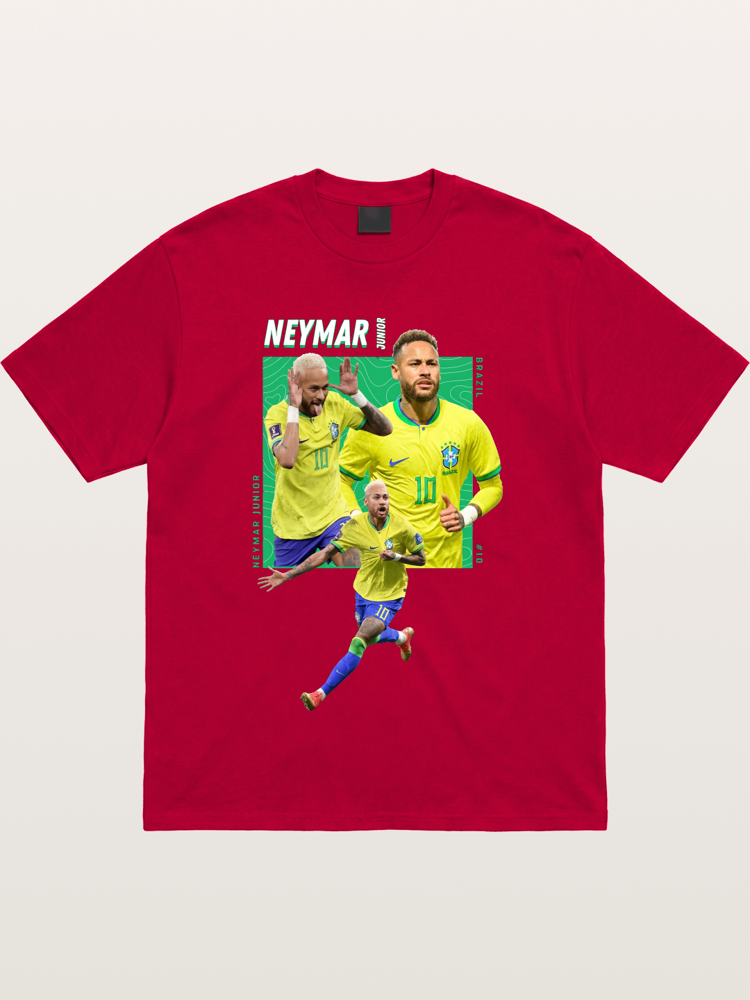 Neymar Collage Brazil Poster Gildan T-shirt
