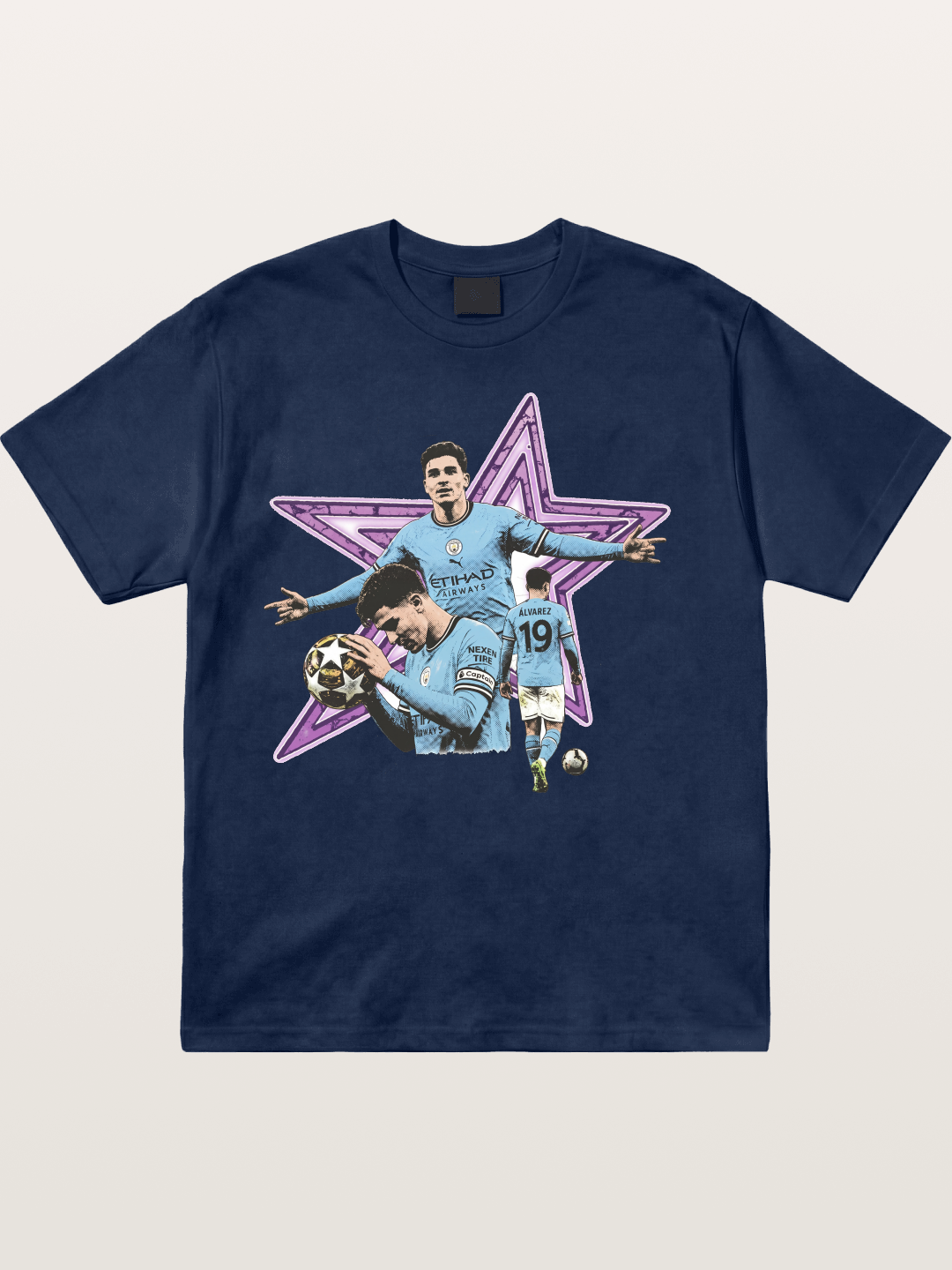 Manchester City Star Collage Cotton T-shirt