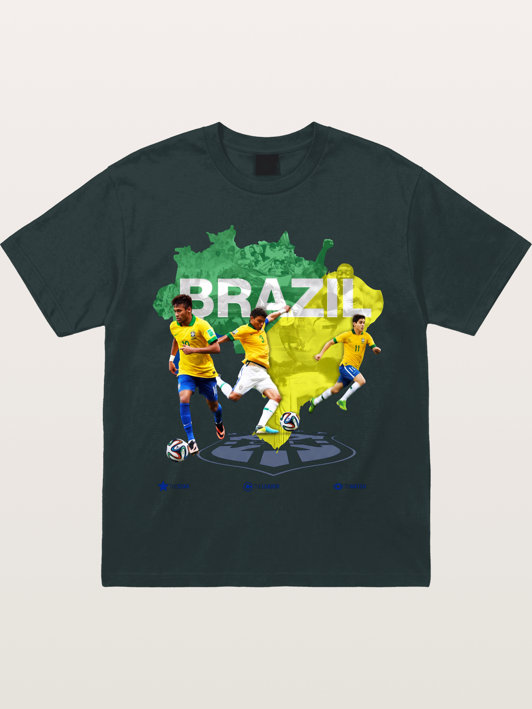 Brazil National Team Stars Collage Gildan T-shirt