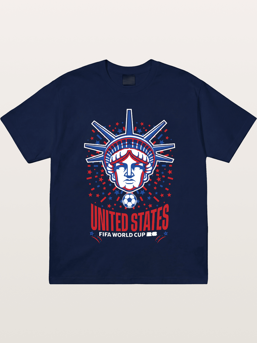 USA WC 2026 Statue of Liberty Badge Gildan T-shirt