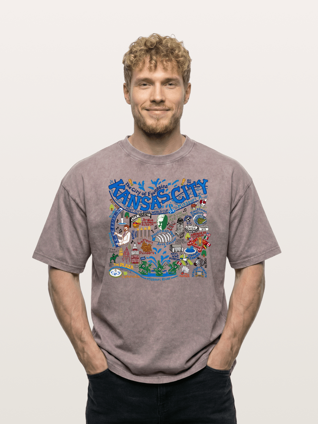 Kansas City World Cup Graphic Washed T-shirt