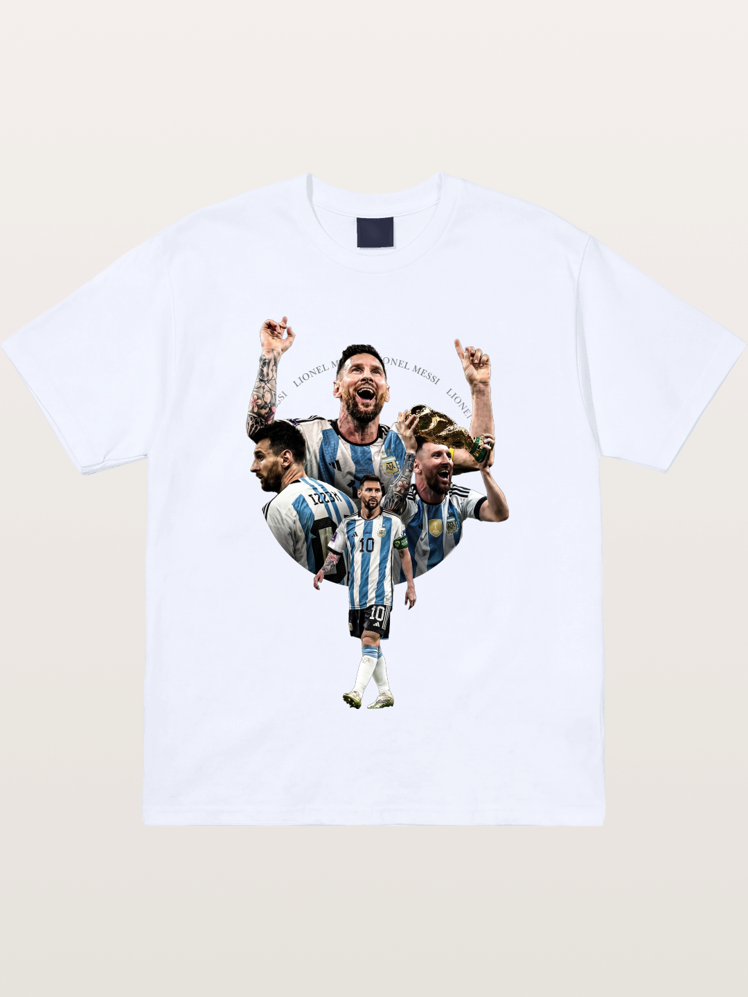 Messi World Champion Montage Gildan T-shirt