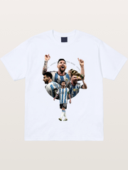 Messi World Champion Montage Gildan T-shirt
