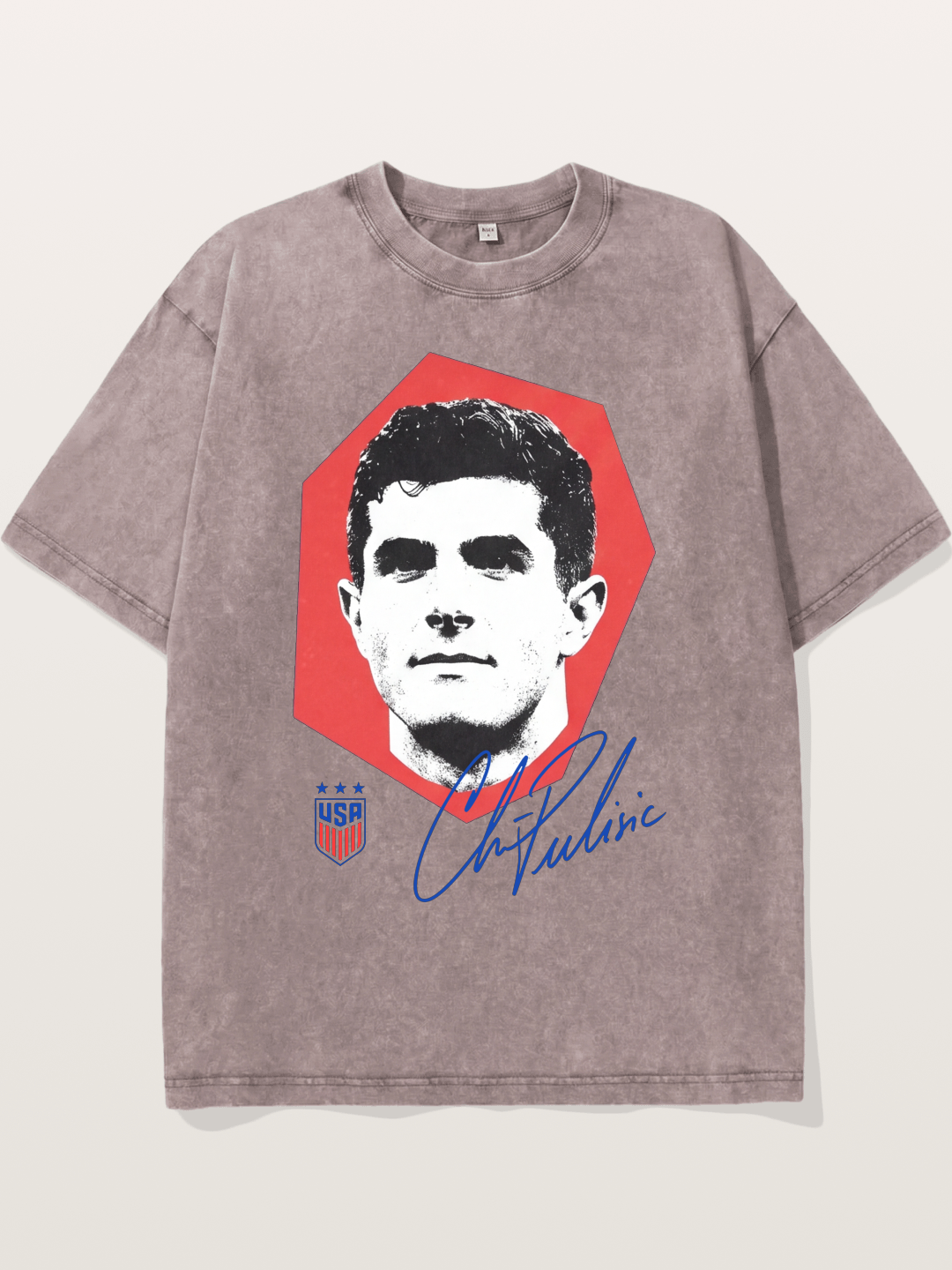 Christian Pulisic Octagon Signed Mark Washed T-shirt