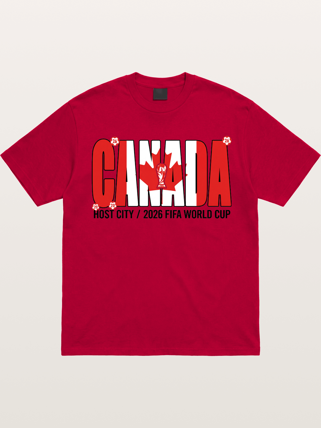 Canada 2026 World Cup Typography Gildan T-shirt