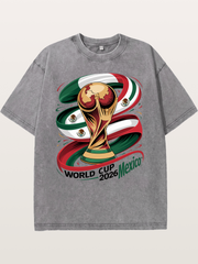 2026 Mexico WC Trophy Art Washed T-shirt