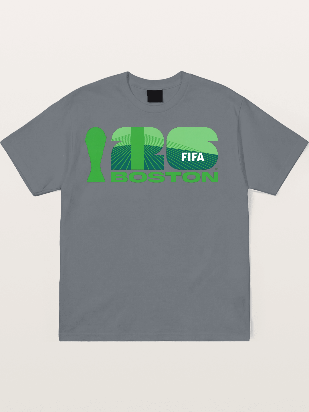 Boston WC 2026 Green Geometric Logo Cotton T-shirt