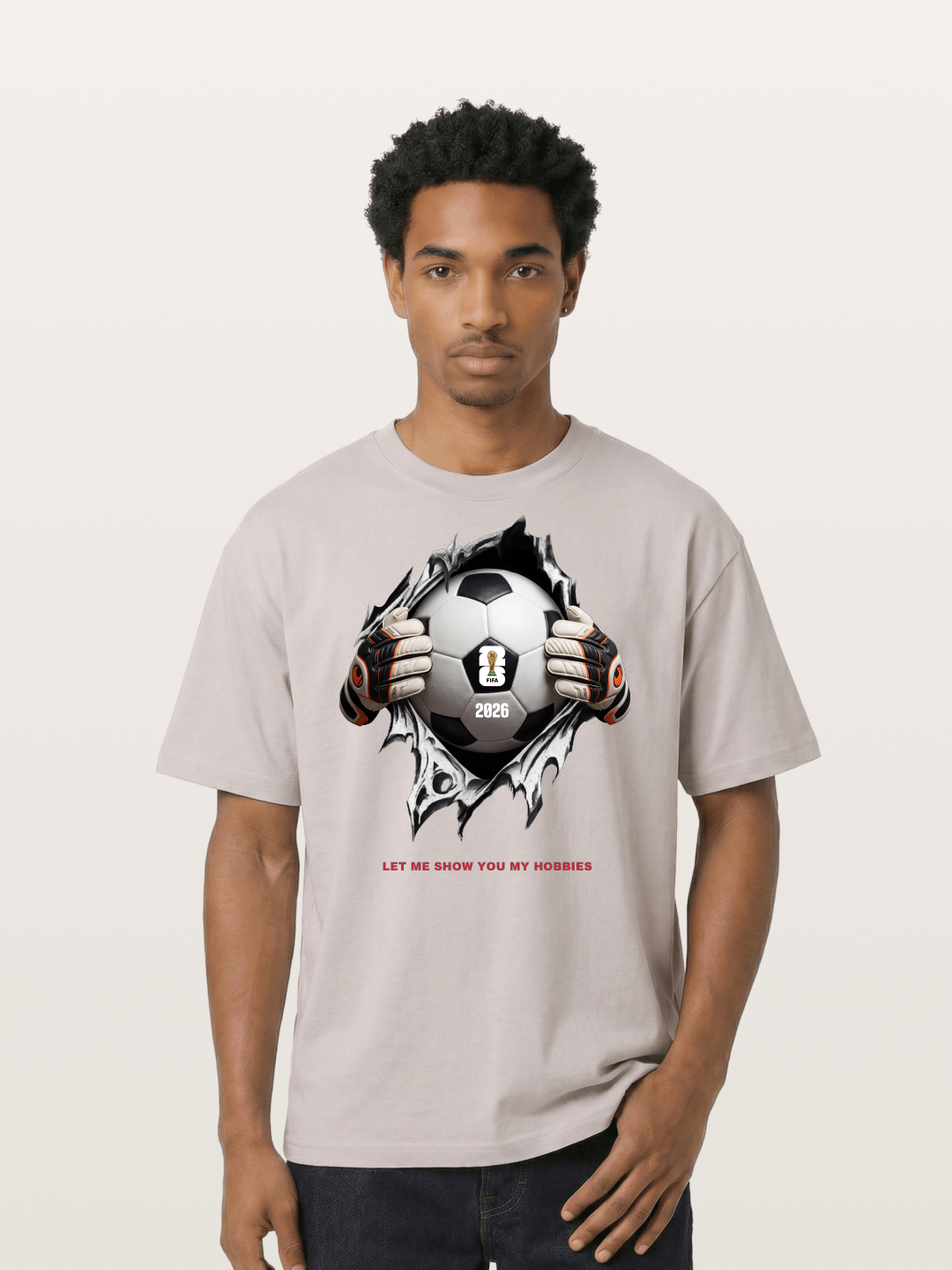 Soccer Ball Tear Effect 2026 Cotton T-shirt