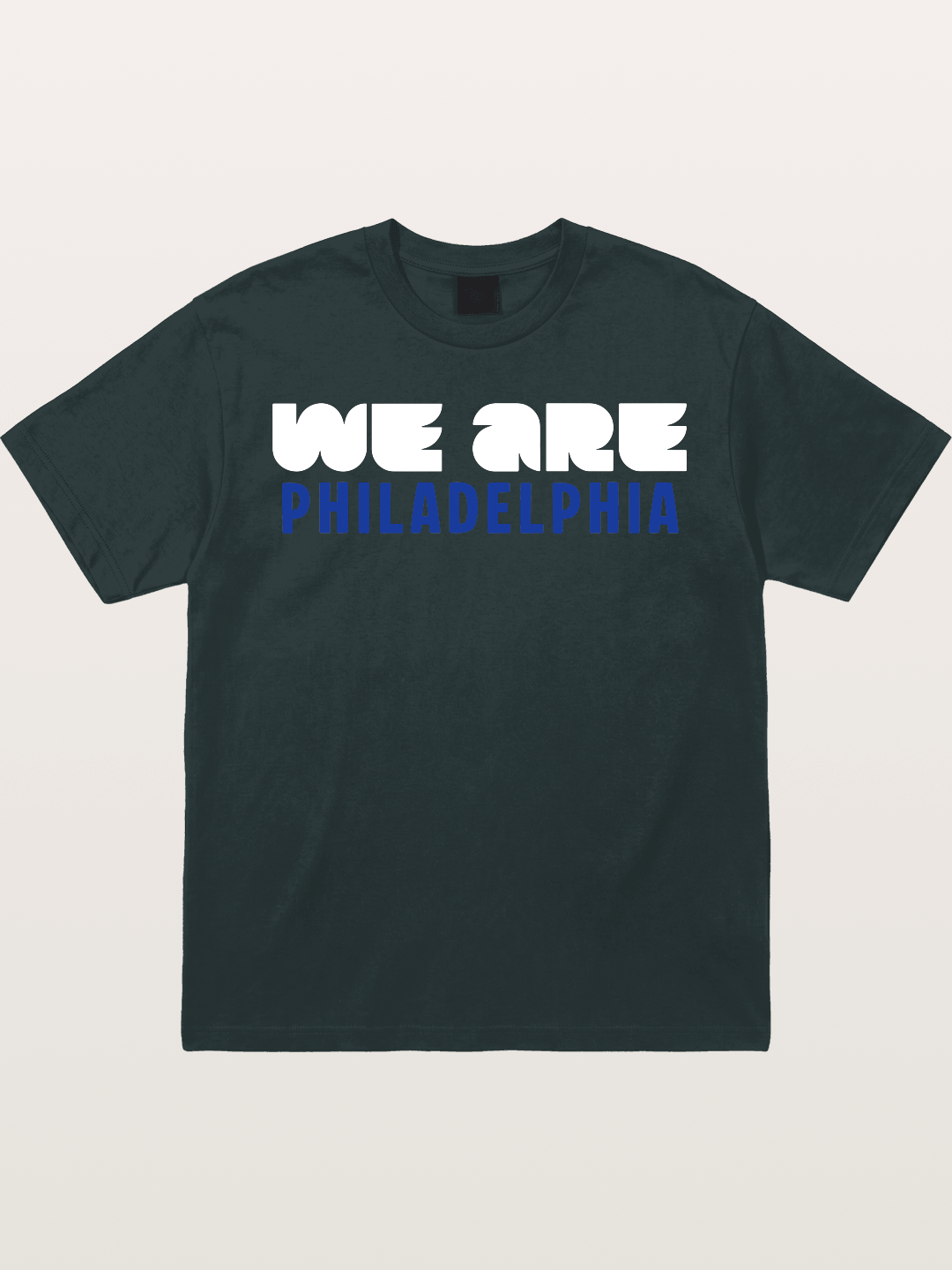 Philadelphia Navy Blue Bold Print Gildan T-shirt