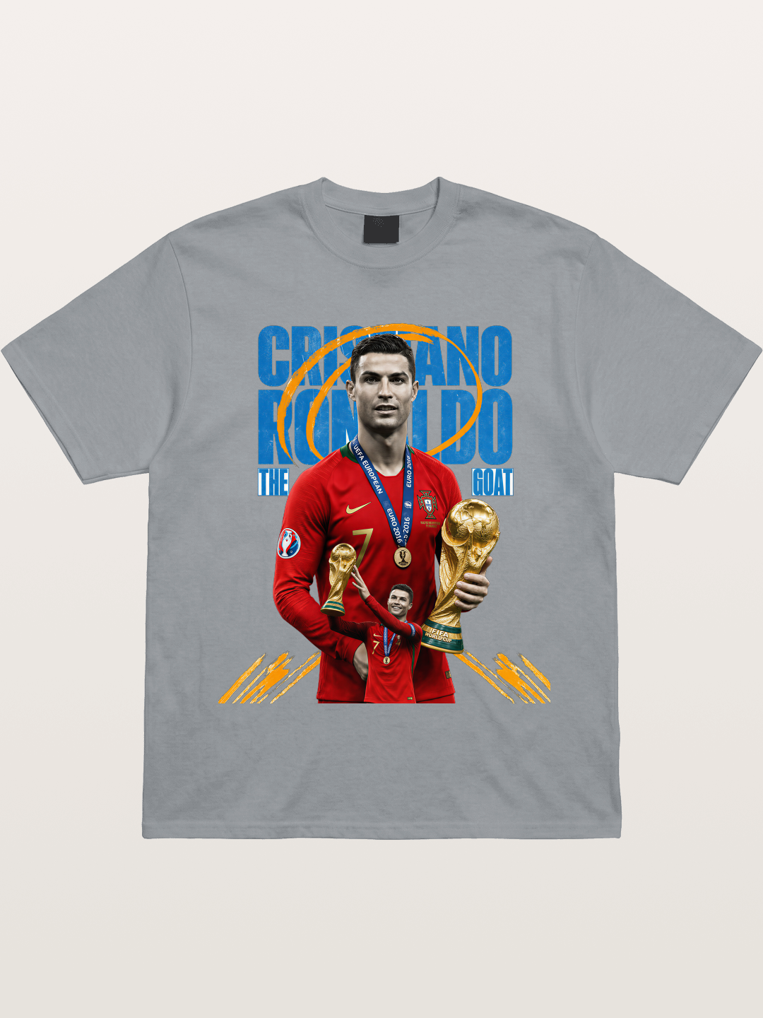 CR7 Portugal WC Trophy Art Gildan T-shirt
