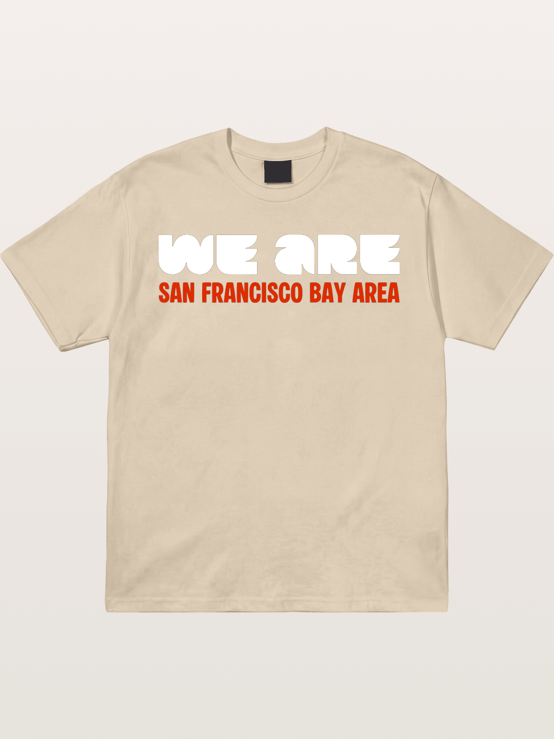 San Francisco Bay Area Red Text Gildan T-shirt