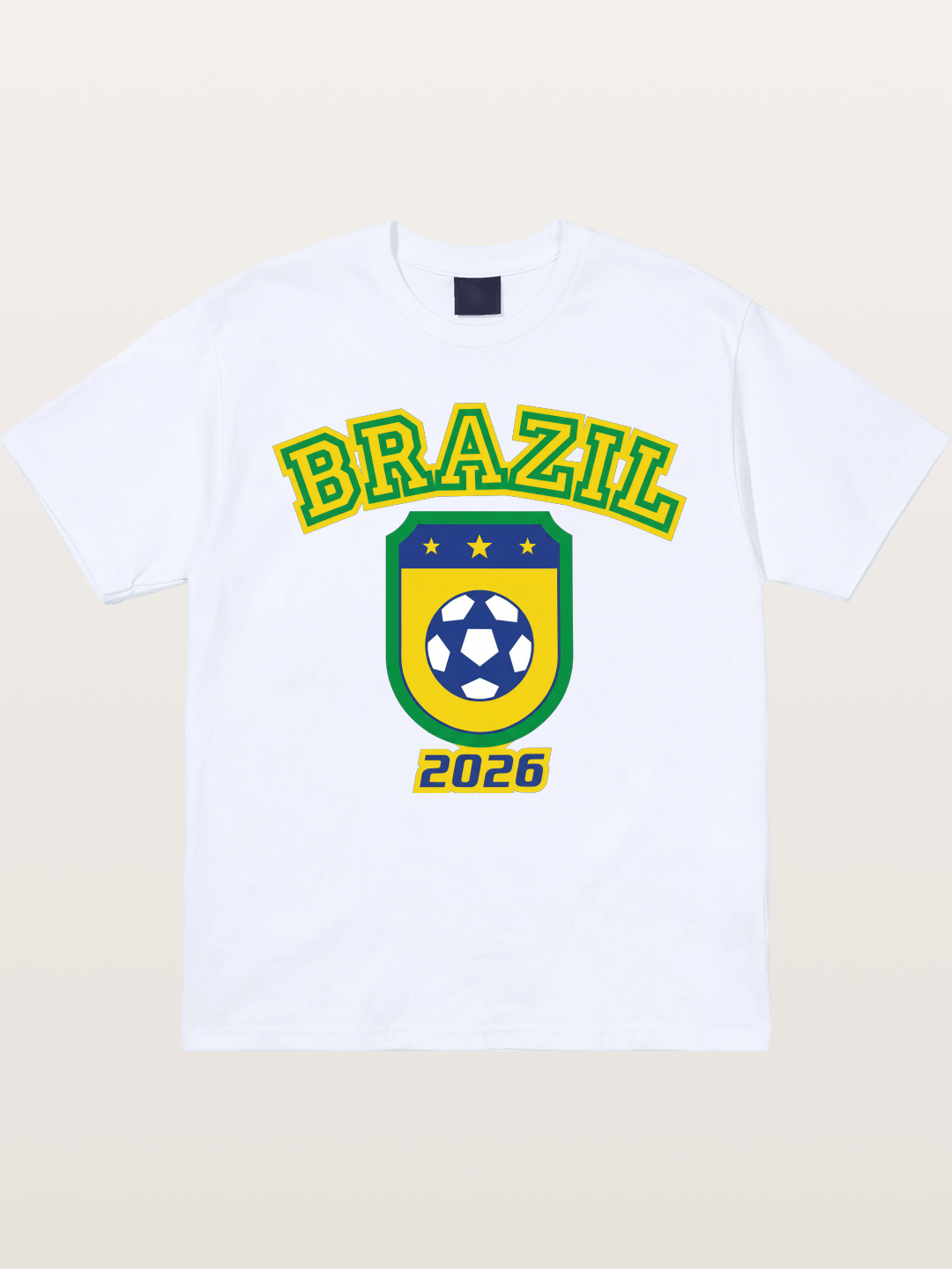 Brazil 2026 World Cup Crest Gildan T-shirt