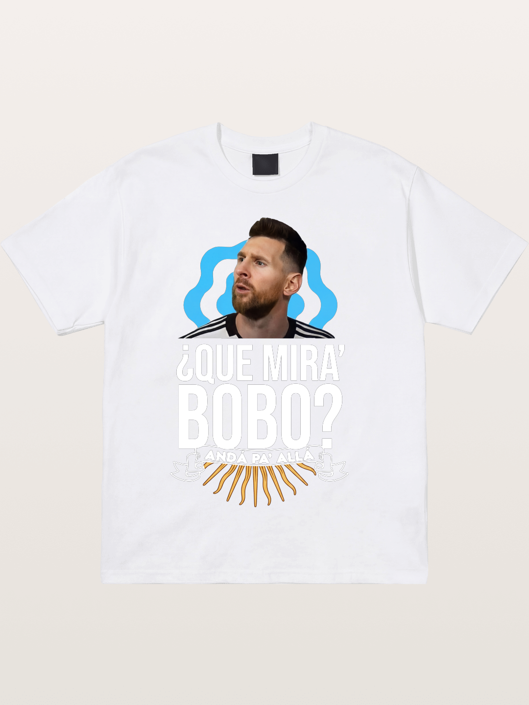 Messi Argentina Sun Design Cotton T-shirt