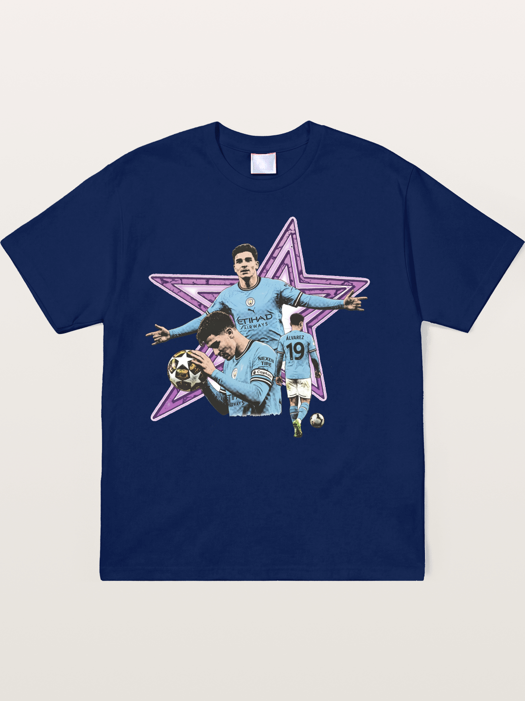 Manchester City Star Collage Soft-Stay T-shirt