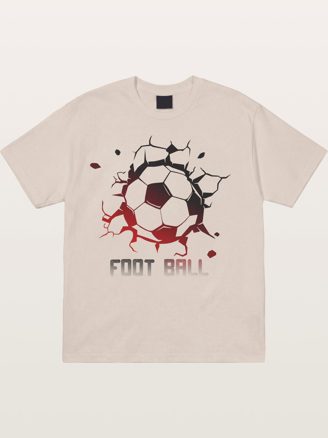 Football Crack Effect USA Style Cotton T-shirt