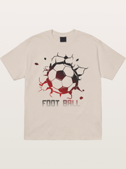 Football Crack Effect USA Style Cotton T-shirt