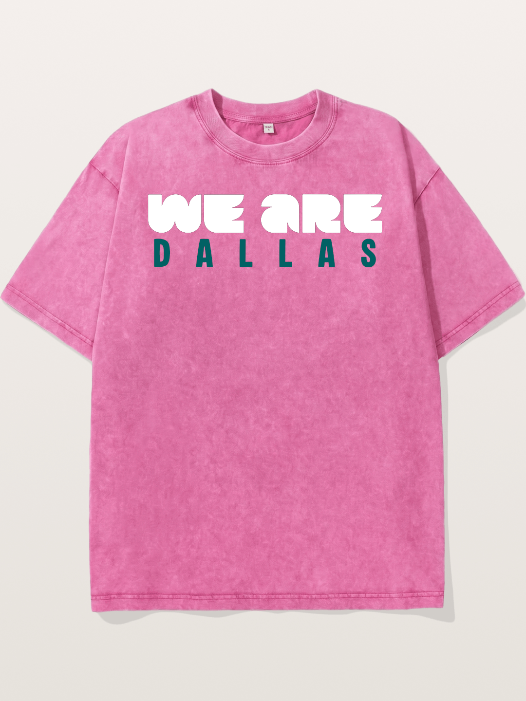 Dallas Teal Monochrome Print Washed T-shirt