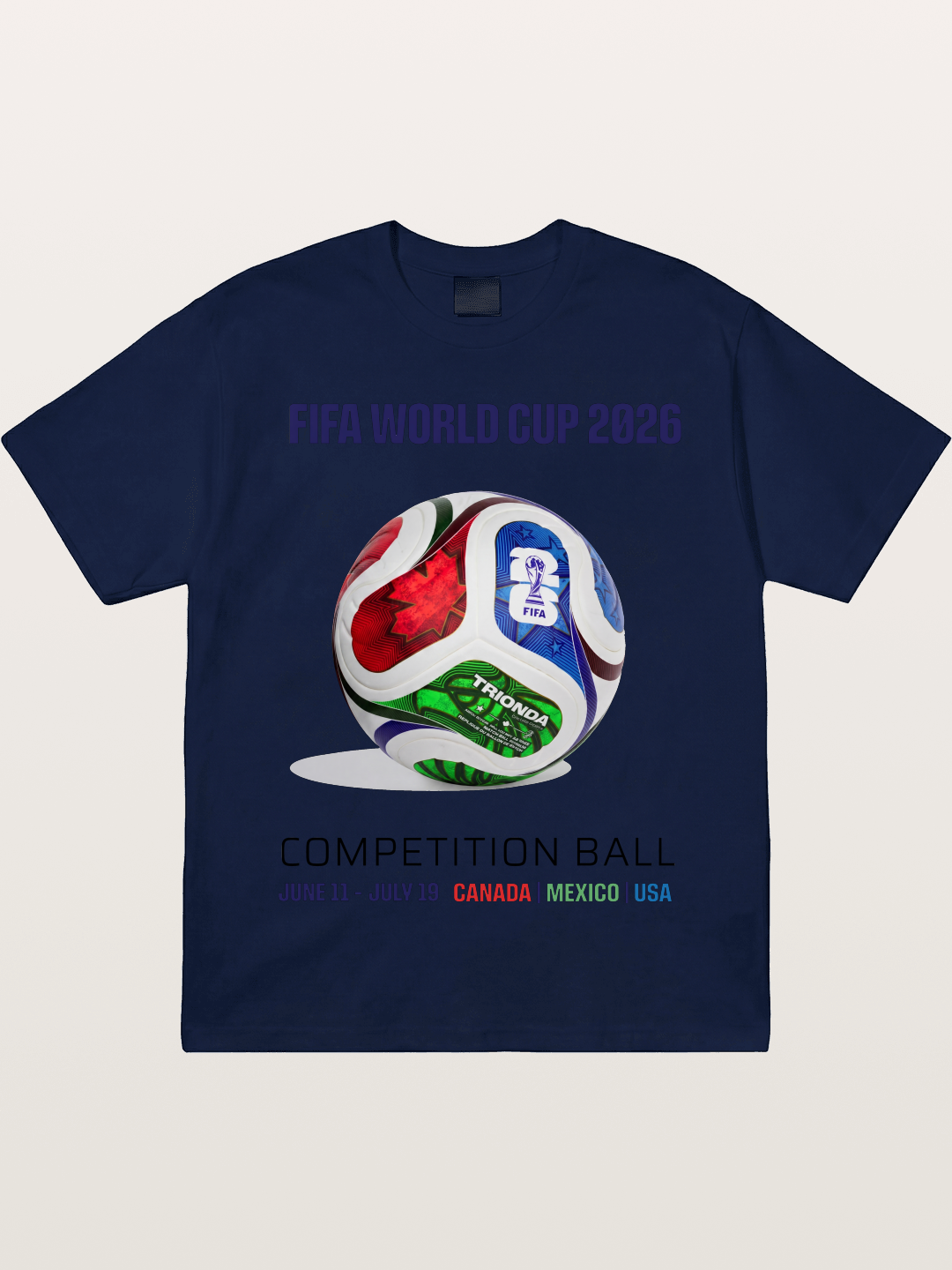 2026 World Cup Official Competition Ball Gildan T-shirt