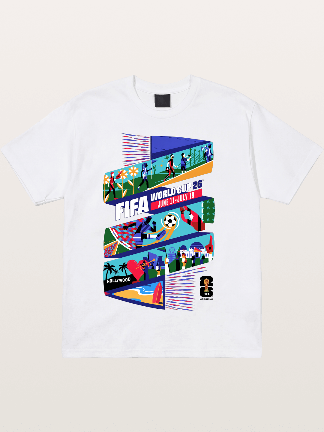 FIFA 2026 LA WC Poster Cotton T-shirt