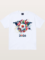 World Cup 2026 Global Flags Print Gildan T-shirt