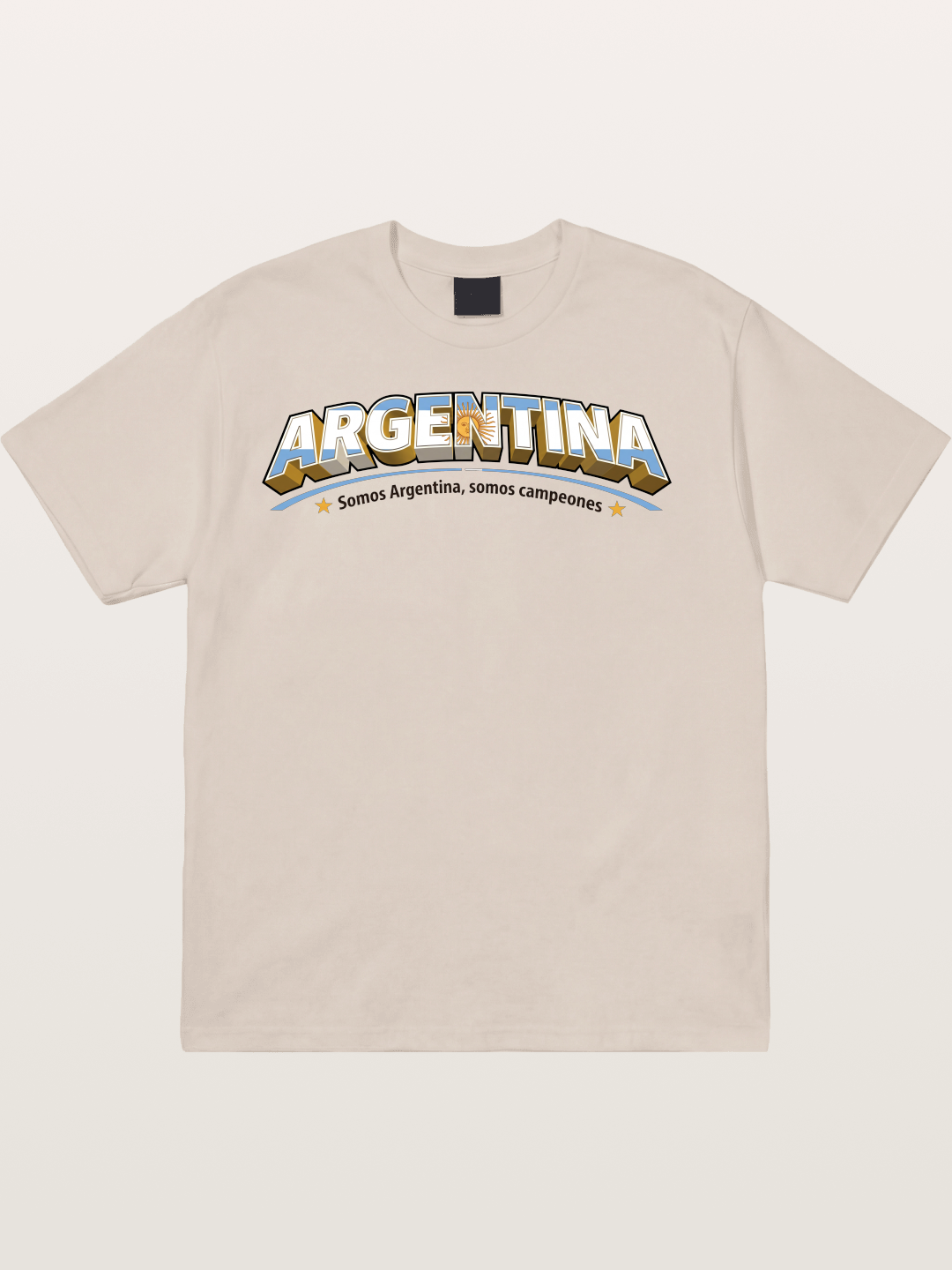 Argentina Retro Team Logo WC Cotton T-shirt