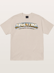 Argentina Retro Team Logo WC Cotton T-shirt