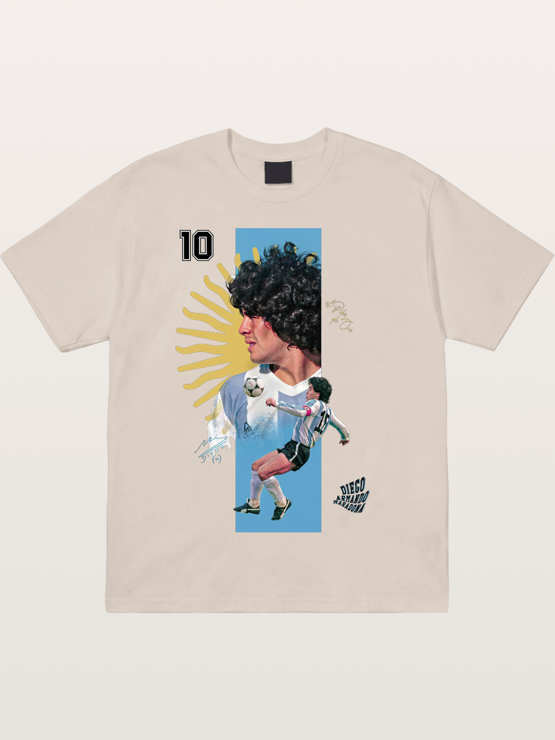 Maradona Argentina WC Print Cotton T-shirt
