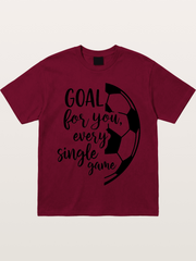 Goal For You Soccer Script Card Gildan T-shirt