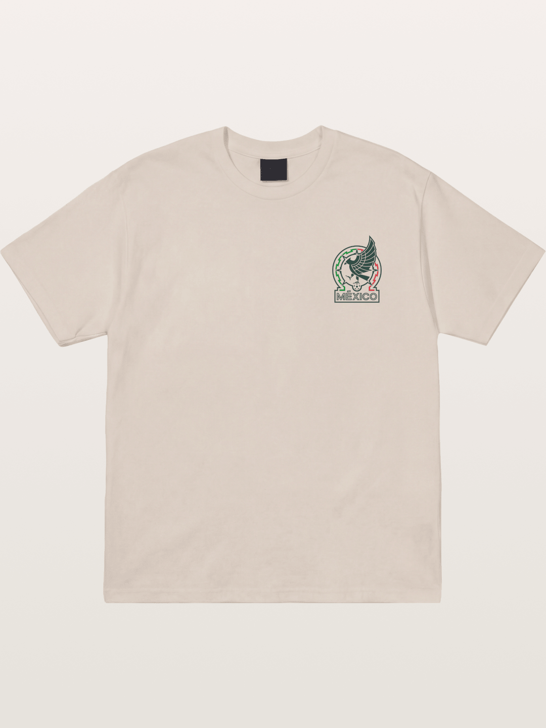 Mexico Football Eagle Crest Cotton T-shirt