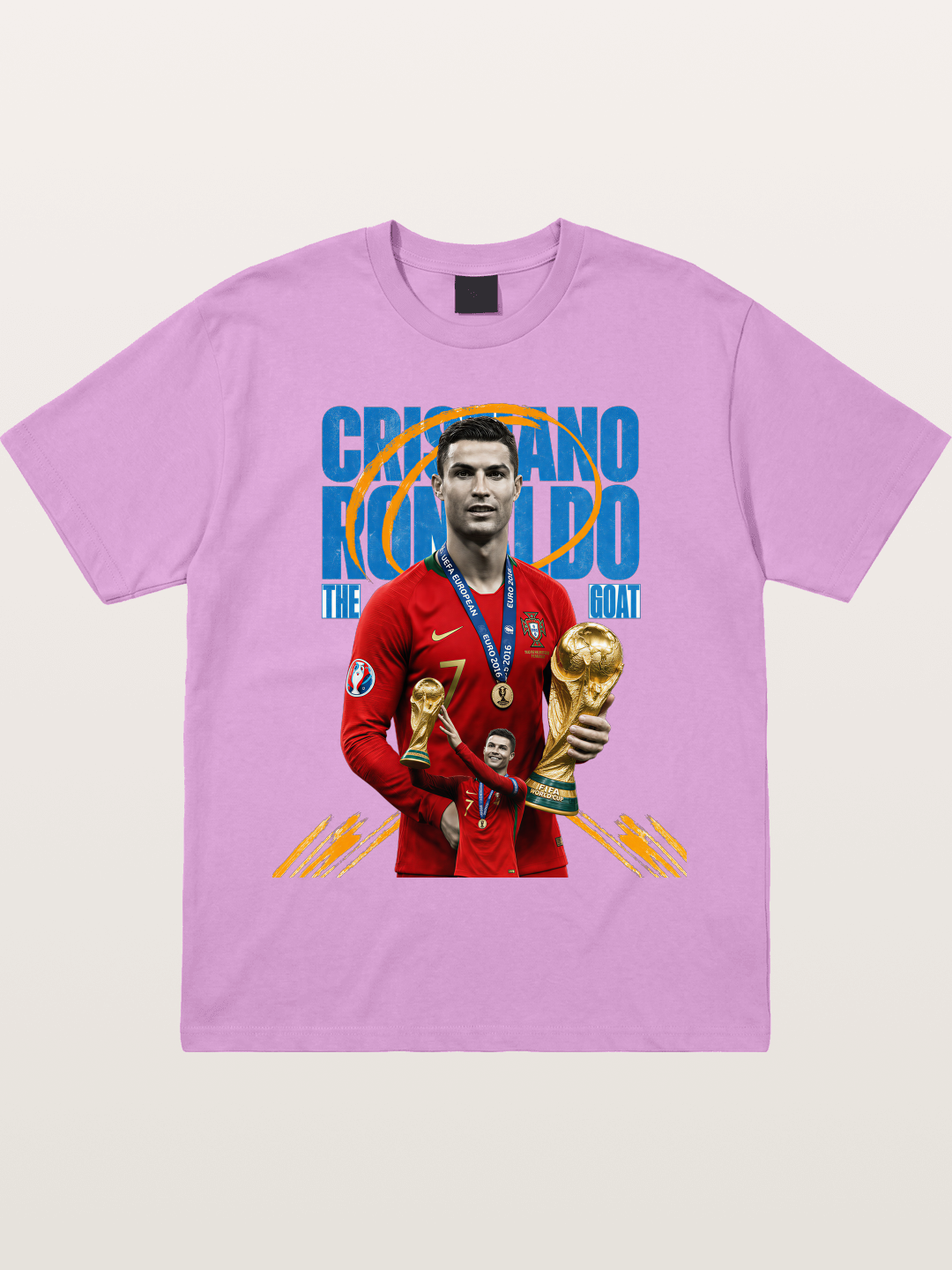 CR7 Portugal WC Trophy Art Gildan T-shirt
