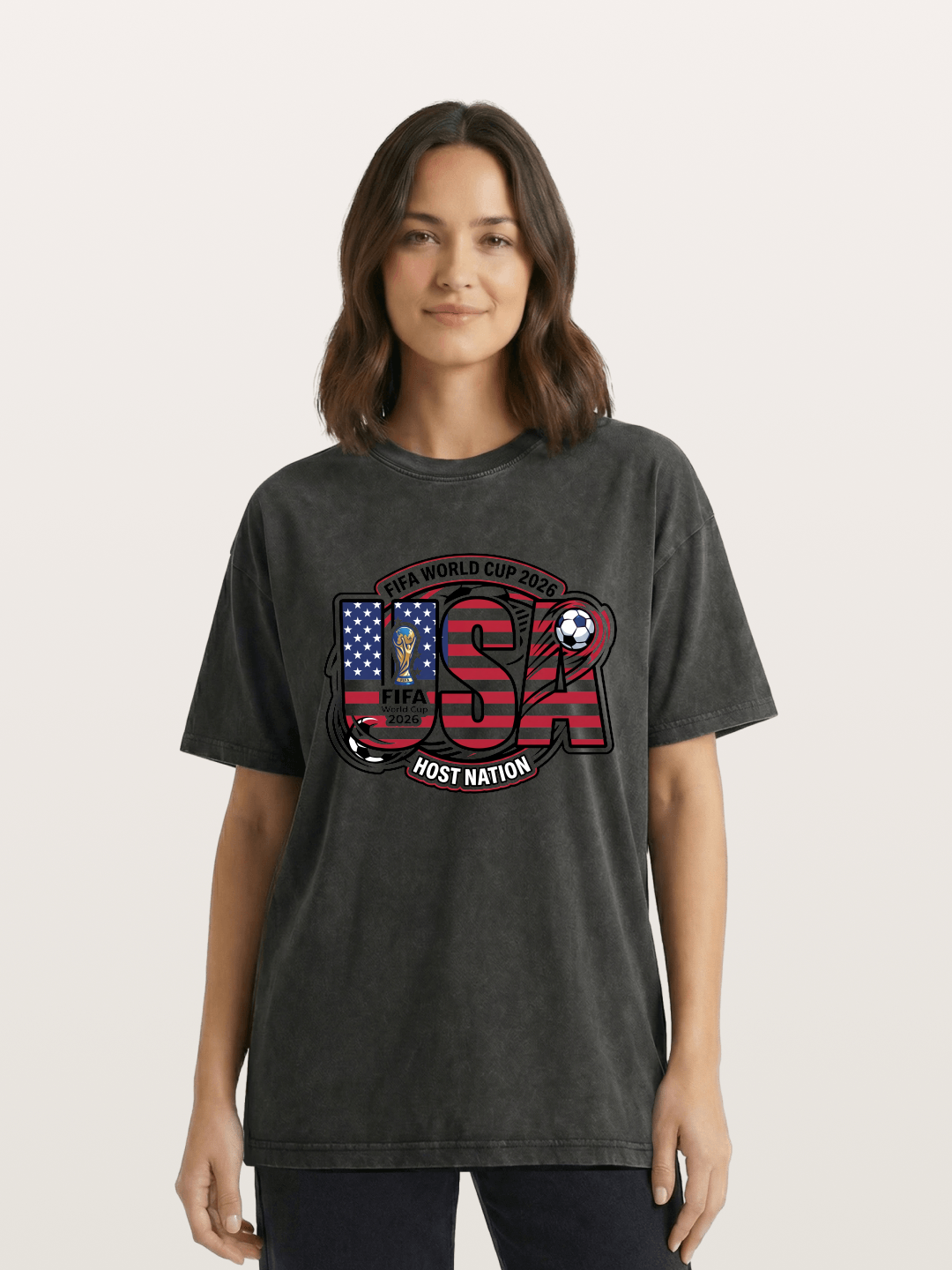 USA 2026 World Cup Typography Washed T-shirt