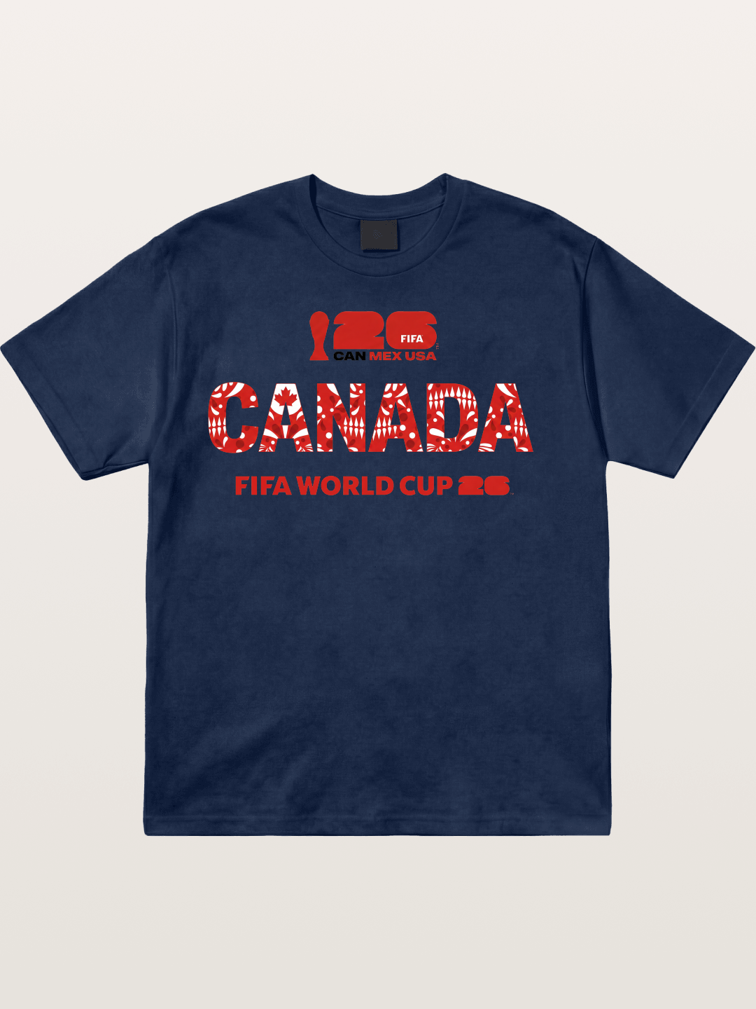 2026 World Cup Canada Floral Print Cotton T-shirt