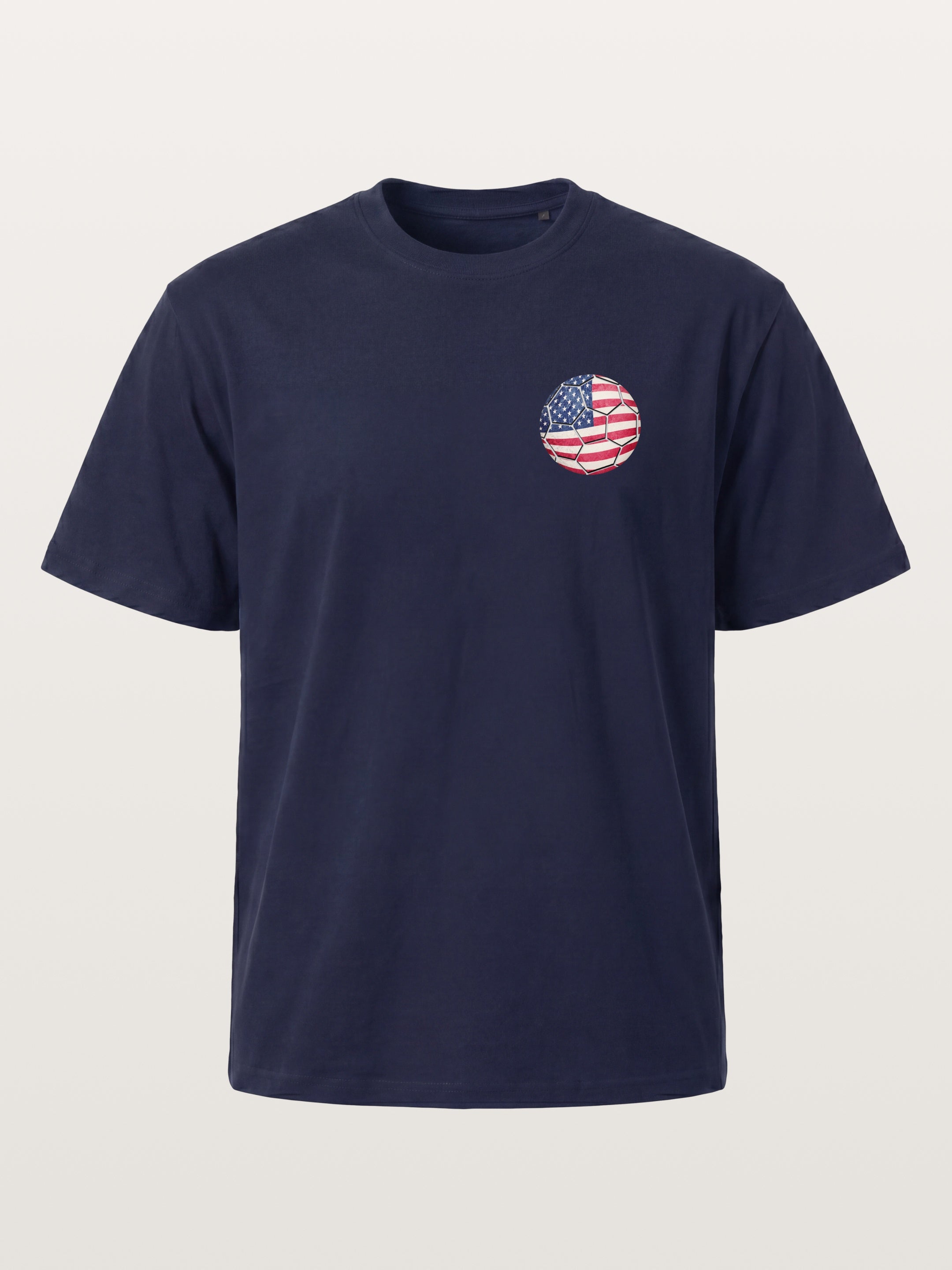 USA Flag Soccer Ball Art Gildan T-shirt