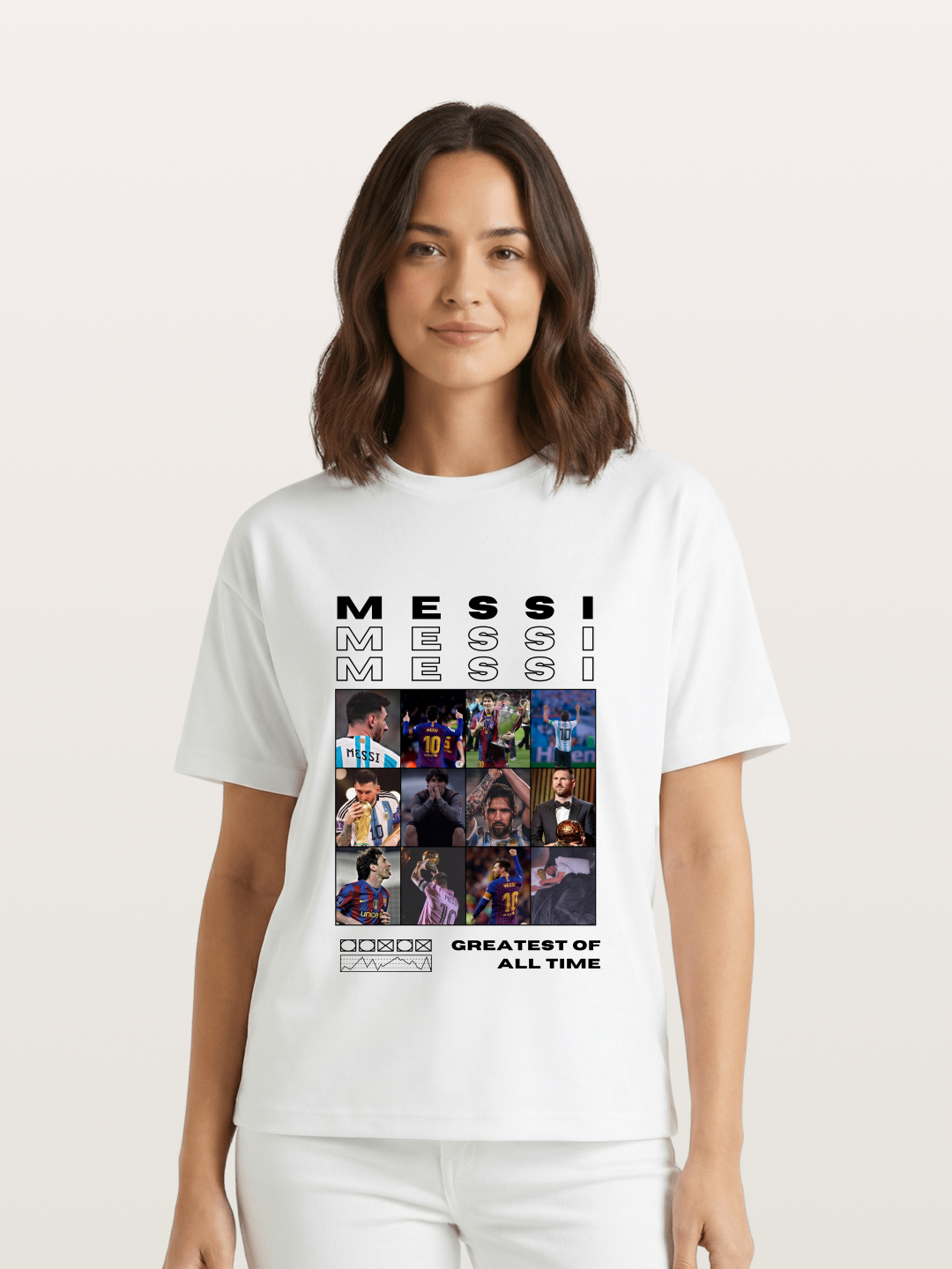 Messi Greatest of All Time Montage Gildan T-shirt