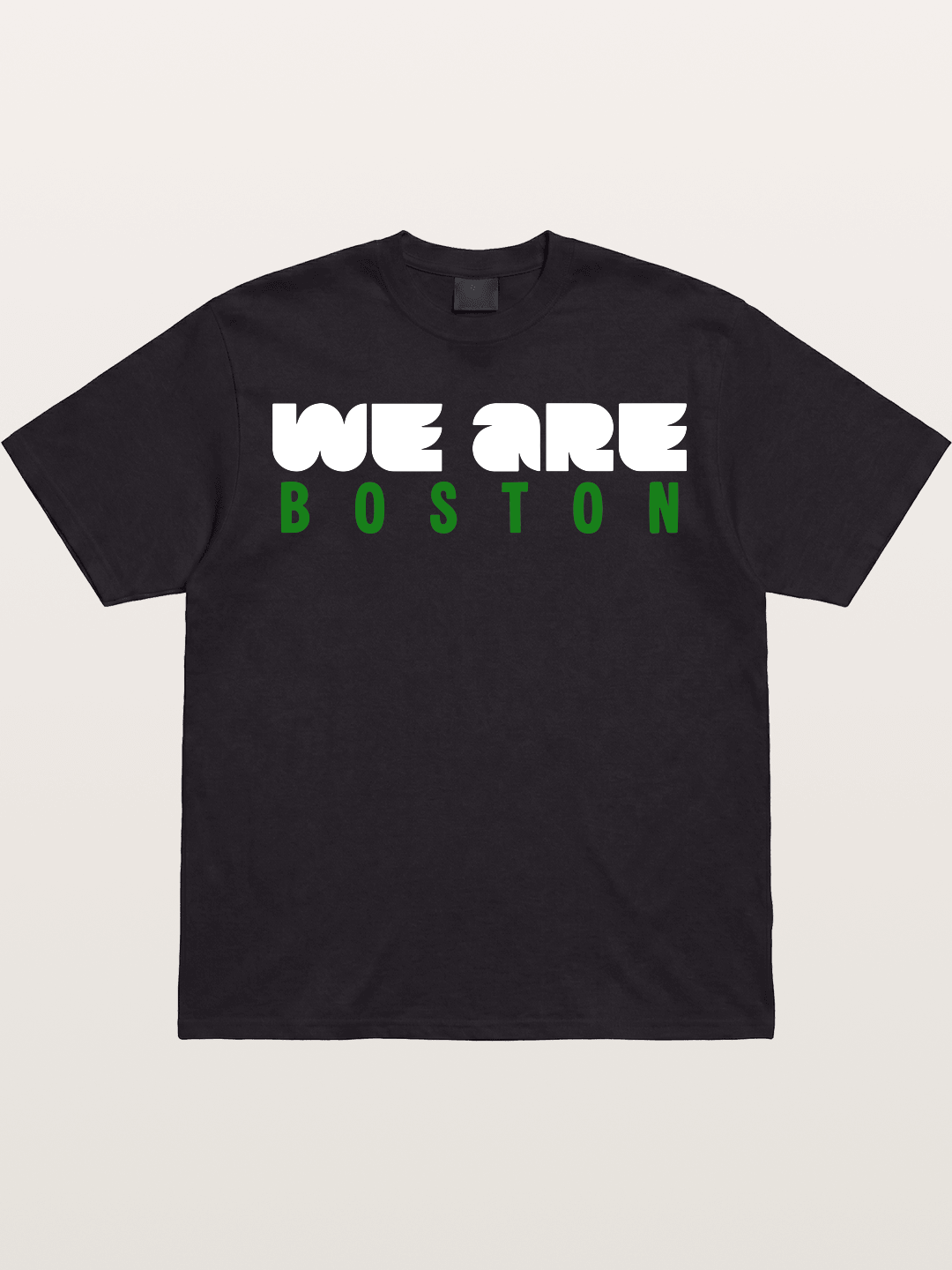 Boston Green Bold Text Gildan T-shirt