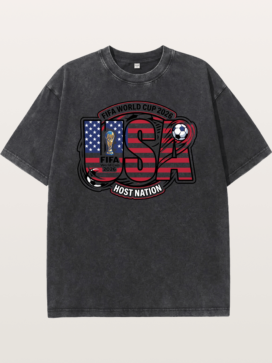 USA 2026 World Cup Typography Washed T-shirt
