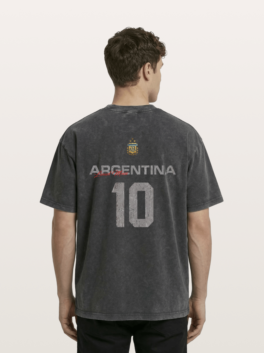 Argentina Messi 10 Retro Washed T-shirt