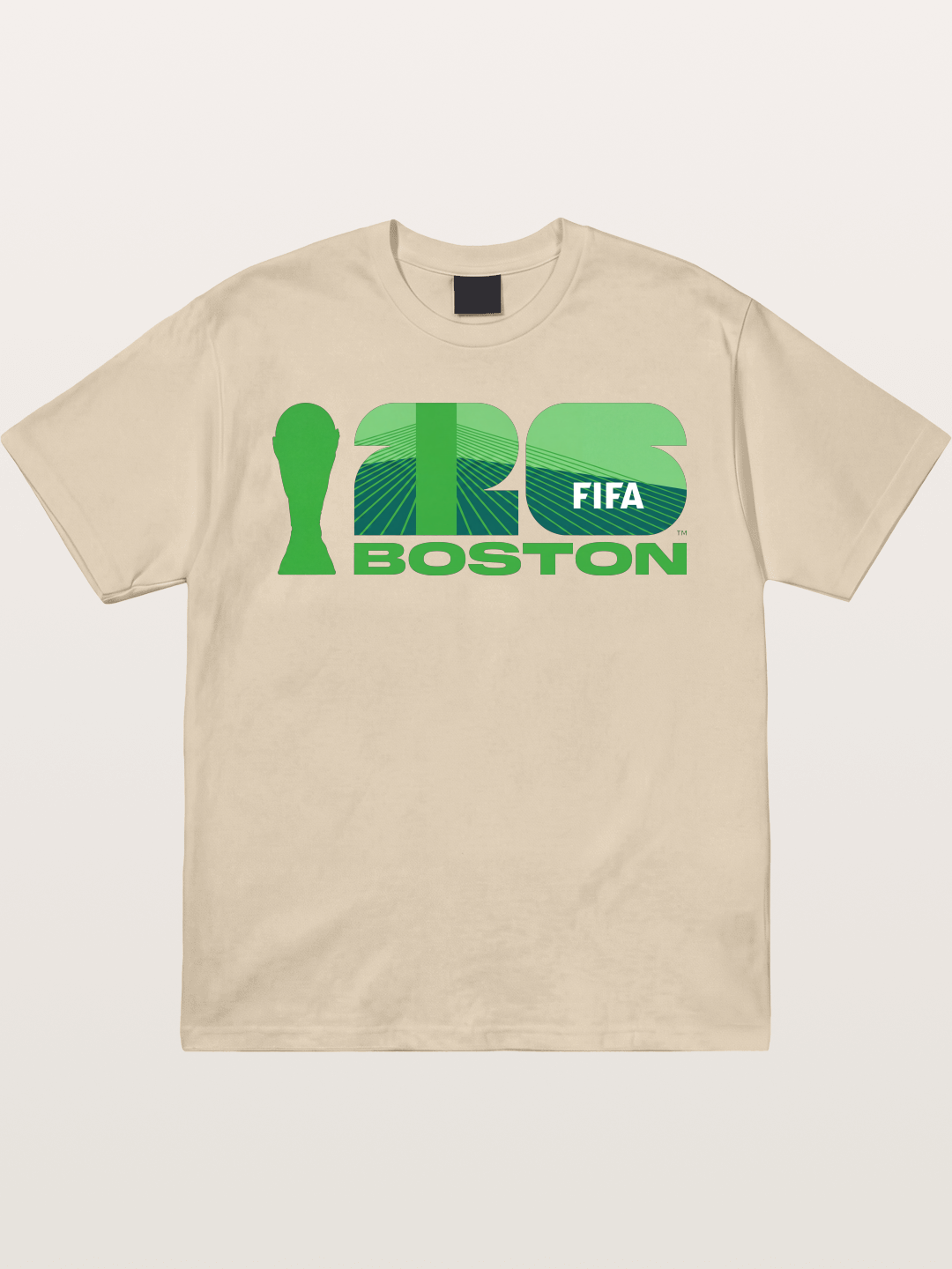Boston WC 2026 Green Geometric Logo Gildan T-shirt