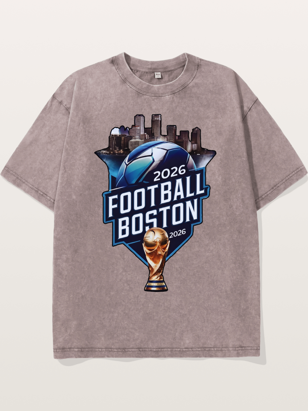 Boston 2026 World Cup City Badge Washed T-shirt