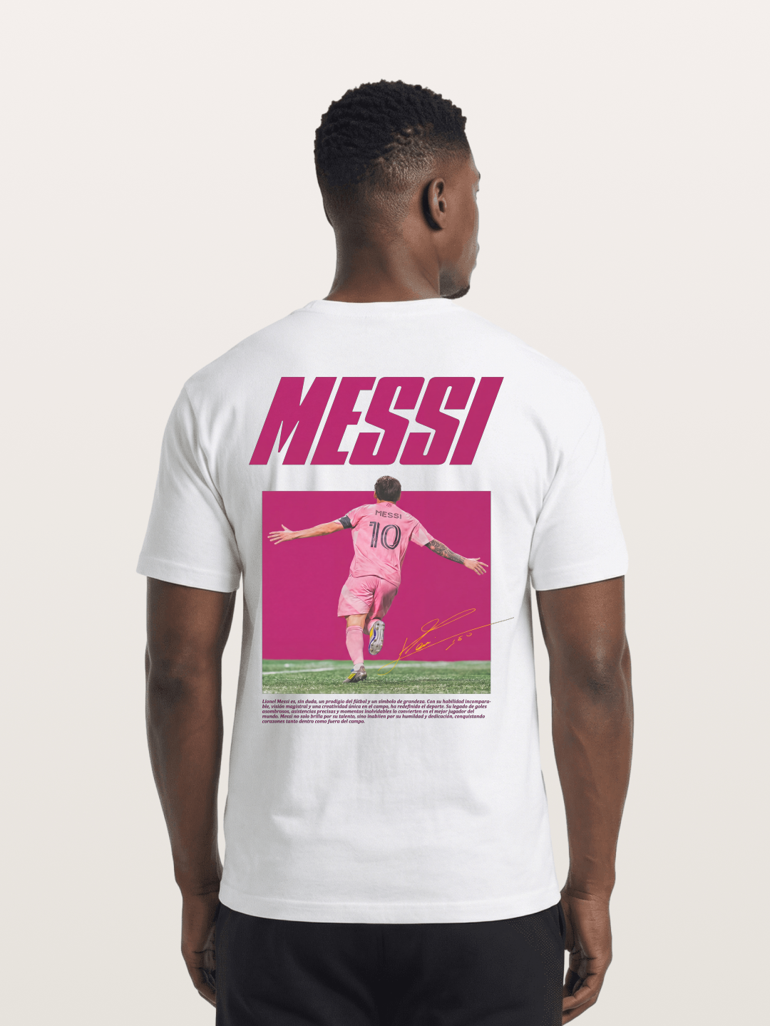 Messi Inter Miami Pink Kit Cotton T-shirt