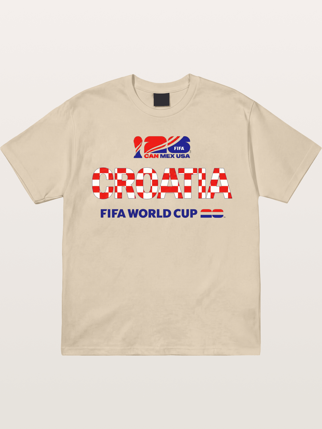 Croatia 2026 World Cup Typo Gildan T-shirt